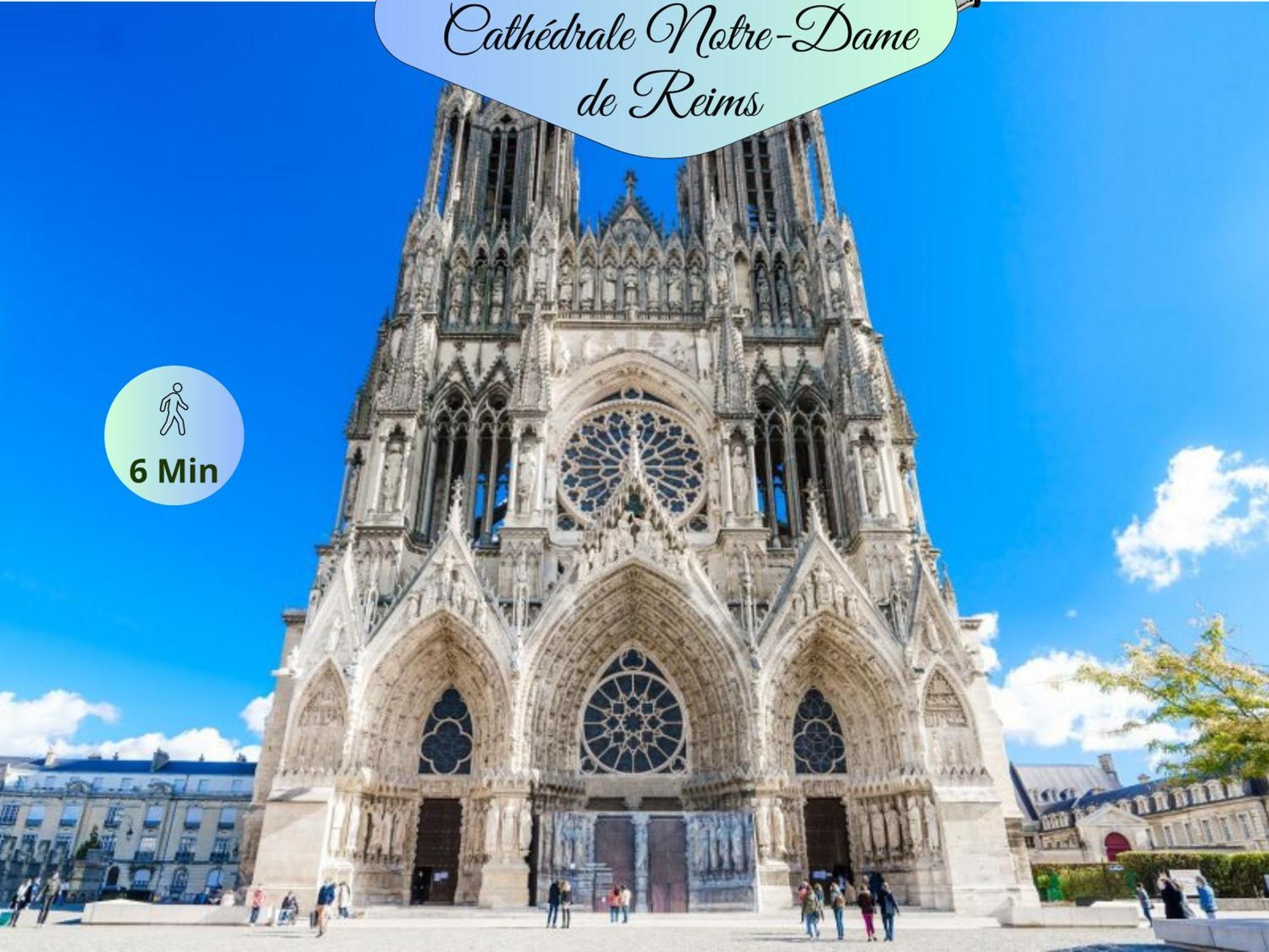 Passage Secret - Ideal Pro, Couples, Familles & Amis - Le Calme En Hypercentre - Wifi Haut Debit - Netflix - Machine A Laver - Gare, Cathedrale, Commerces, Restaurants & Transports En Commun A Moins De 10 Minutes A Pied Reims Kültér fotó