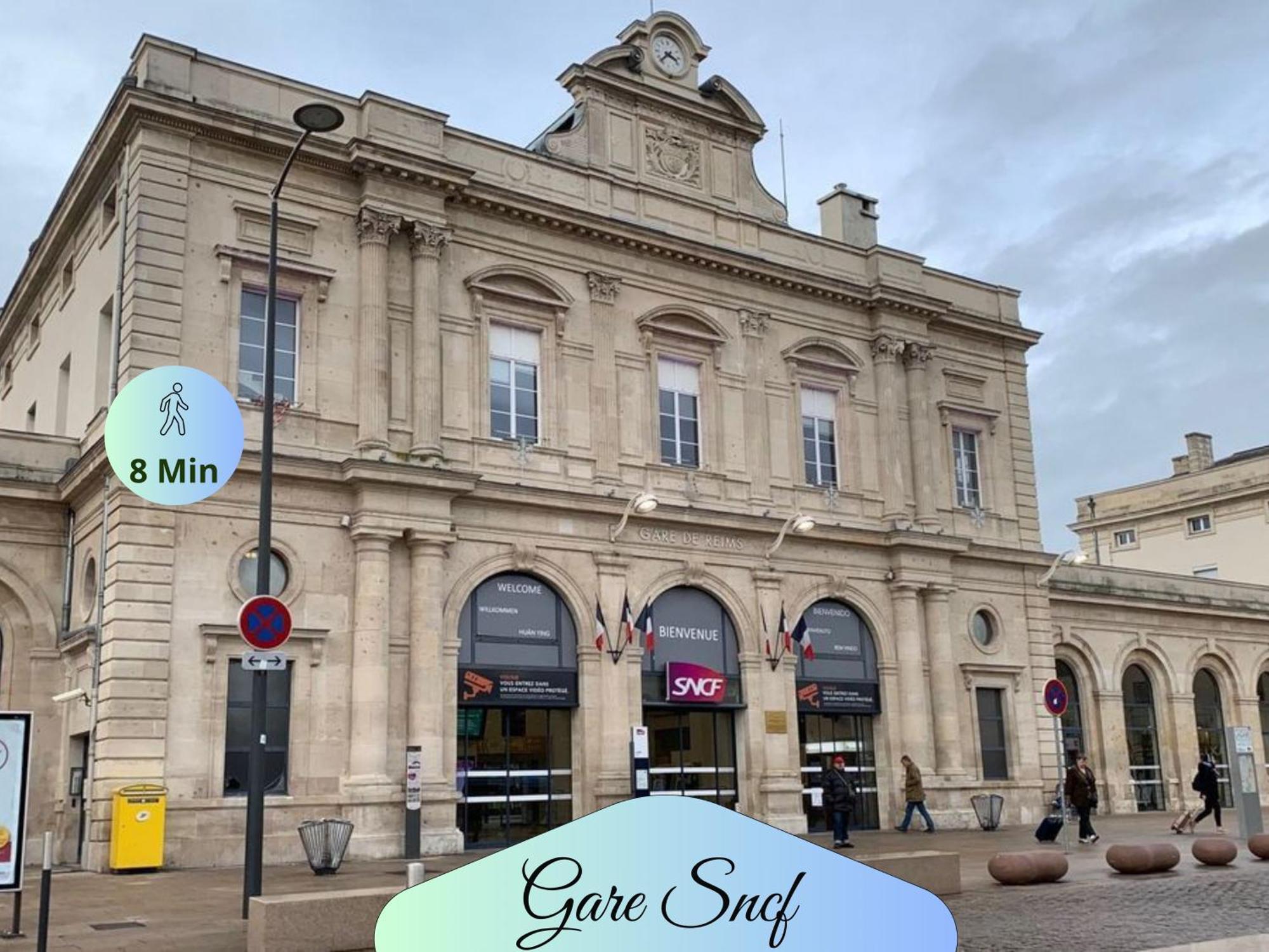 Passage Secret - Ideal Pro, Couples, Familles & Amis - Le Calme En Hypercentre - Wifi Haut Debit - Netflix - Machine A Laver - Gare, Cathedrale, Commerces, Restaurants & Transports En Commun A Moins De 10 Minutes A Pied Reims Kültér fotó